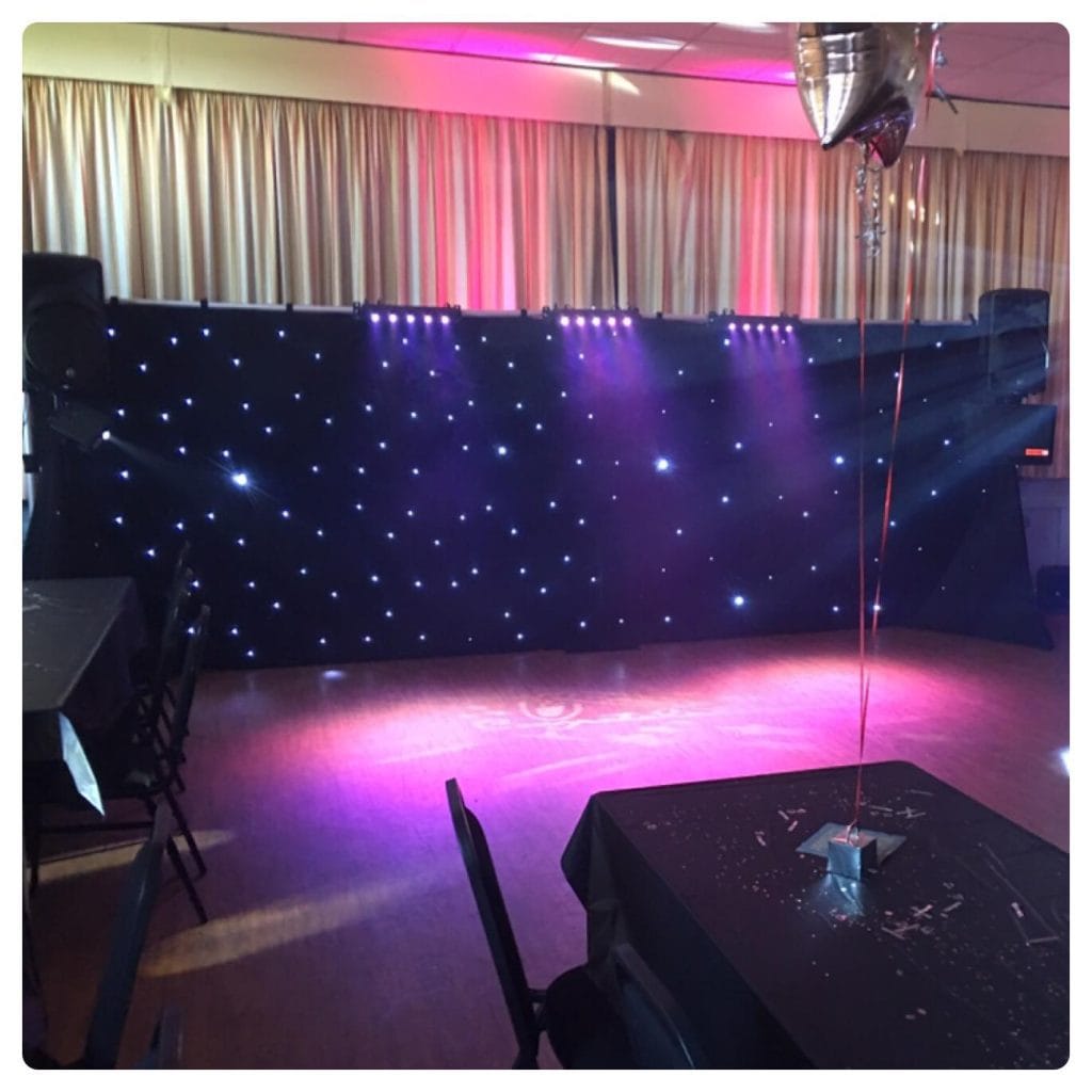 black starlit backdrop